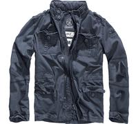 Brandit Britannia Giacca Jacke Used-Look In Pelle Artificiale Applique