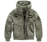 Brandit Bronx Giacca Oliv Verde Imbottita con Cappuccio Bomber Outdoor S-XXL