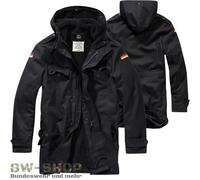 BRANDIT BUNDESWEHR PARKA CON FODERA E BANDIERE BW FELDPARKA BORDPARKA GIACCA ...