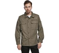 Brandit Bw Blusa da Campo Camicia Colletto Resistente Oberarn & Tasche Sul Petto