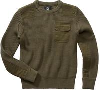 Brandit BW Pullover per bambini, oliva, Taglia 122-128