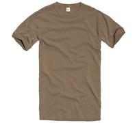 Brandit BW T-shirt Cotone Casual Uomo Pattuglia Lavoro Sicurezza Girocollo Beige