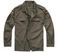 Brandit BW Tunica Campo Cappotto Uomo Casuale Giacca Abbigliamento Strada Oliva