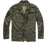 Brandit BW Tunica da Campo Casuale Cerniera Overshirt Cappotto Flecktarn Camo