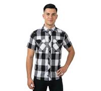 Brandit Checkshirt Camicia a maniche corte, bianco/nero, Taglia 4XL