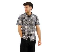 Brandit Camicia Roadstar maniche corte nero-grigio Uomo 3XL