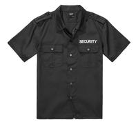 Brandit Camicia a maniche corte Security US Uomo Tattico Polizia Nero