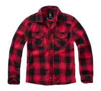 Brandit Checkshirt, camicia bambini 134/140 male Rosso/Nero