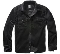 Brandit Corduroy Classic Shirt Long Sleeve Camicia, Nero, 4XL Uomo