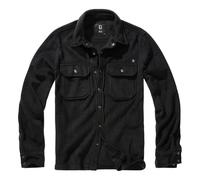 Brandit Camicia in pile Jeff manica lunga Uomo Nero XXL