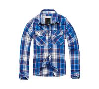 Brandit Check Shirt Long Sleeve, Color: navy, Size: M