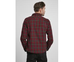 Brandit Camicia broccato / marrone scuro / rosso ciliegia Uomo - PROMO - Taglie forti - Camicie da uomo Brandit M