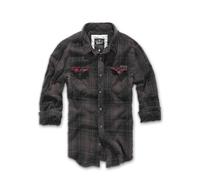 Brandit Camicia Checkshirt Duncan in marrone-nero L Marrone