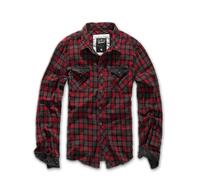 Brandit Camicia Checkshirt Duncan in rosso-marrone XXL Rosso