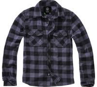 Brandit Camicia da bambino Checkshirt Kids Nero/Grigio 170/176 Nero