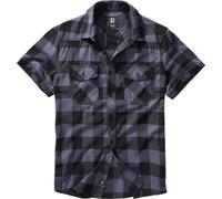 Brandit Check Shirt Short Sleeve, Uomo, black/grey, M