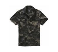 Brandit Roadstar Uomo Camicia Maniche Corte nero/rosso Regular