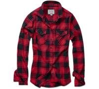 Brandit Camicia di flanella Amy GIRLS in rosso/nero 5XL Multicolore