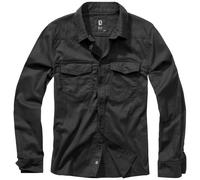 Brandit Camicia Di Flanella Uomo Cotone Traspirante Manica Lunga Casual Nero