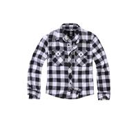Brandit Checkshirt, camicia bambini 158/164 male Bianco/Nero