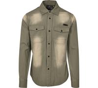 Brandit Camicia 'Hardee' beige / oliva Uomo Brandit M