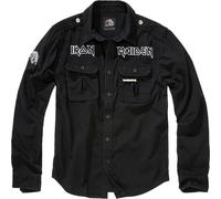 Brandit Camicia Iron Maiden Vintage Shirt Long Sleeve Eddy 61044 3XL Nero