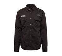 Brandit Camicia Luis Vintage – Uomo, Manica lunga, Nero, Taglia L
