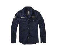Brandit Camicia 'Luis' marino / grigio Uomo - PROMO - Taglie forti - Camicie da uomo Brandit XXL