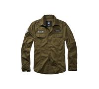 Brandit Camicia 'Luis' oliva / nero / bianco Uomo Brandit 6XL