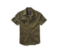 Brandit Camicia 'Luis' oliva / nero / bianco Uomo Brandit L oliva / nero / bianco