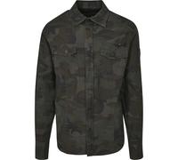 Brandit SlimFit Camicia, verde, taglia S