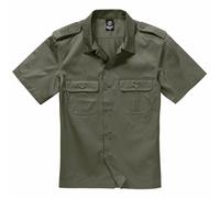 Brandit Camicia US Manica Corta S-7XL Servizio Security Casual Worker Mezza