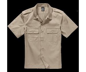 Brandit Camicia US Manica Corta S-7XL Servizio Security Casual Worker Mezza