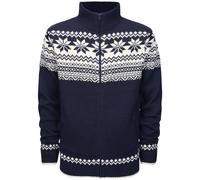Brandit Cardigan Norweger Inverno Pile Scandinavia Taglio dritto Marina