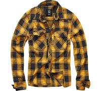 Brandit Check Camicia, nero/giallo, Taglia 7XL