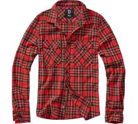 Brandit Check Long Sleeve Shirt Rosso 7XL Uomo