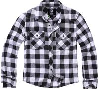 Brandit Checkshirt, camicia bambini 170/176 male Bianco/Nero