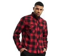 Brandit Checkshirt, camicia L male Rosso/Nero