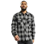 Brandit Checkshirt, camicia 5XL male Nero/Grigio Chiaro