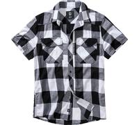 Camicia Brandit Check Halfsleeve Bianco-Nero S Nero