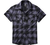 Brandit Check Short Sleeve Shirt Blu 2XL Uomo