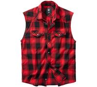 Brandit Checkshirt senza Maniche Taglialegna Gilet Camicia Quadri a Quadri S-7XL
