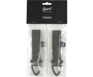 Brandit Cintura di fissaggio da uomo e passante Molle Carabiner 2 Pack Verde