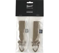 Brandit Cintura di fissaggio da uomo e passante Molle Carabiner 2 Pack Camel Beige
