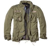 Brandit Classic M65 Campo Uomo Giacca Calda Fodera Caccia Parka Esercito Cappott