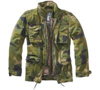 Brandit Classic M65 Campo Uomo Giacca Calda Fodera Caccia Parka Swedish Camo