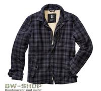 Brandit Classic Sherpa Giacca in tessuto, nero-grigio, taglia 2XL per maschi