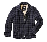 Brandit Classic Sherpa Jacket, Uomo, anthra-black check, M