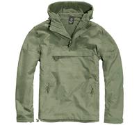 Brandit Classico Giacca a Vento Cappuccio Anorak Uomo Cadet Escursionismo Oliva