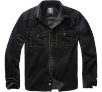 Brandit Corduroy Classic Shirt Long Sleeve Camicia, Nero, 4XL Uomo